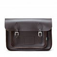 Zatchels Classic Satchel Dark Brown 16-inch